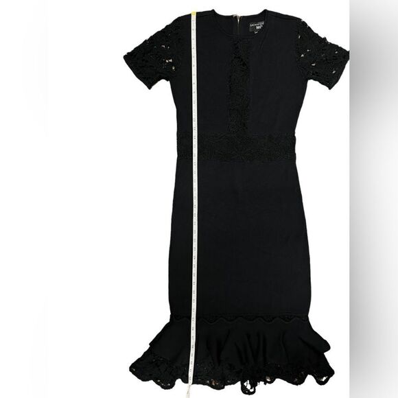 Sachin & Babi Black Flutter Lace Dress size Medium - Picture 11 of 16